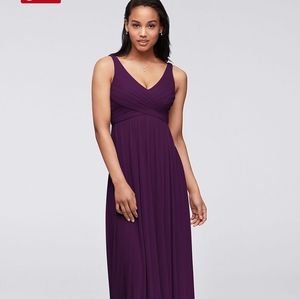 David's Bridal Plum Bridesmaid's dress